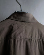 "HERMES" Mocha brown color oversized shirt