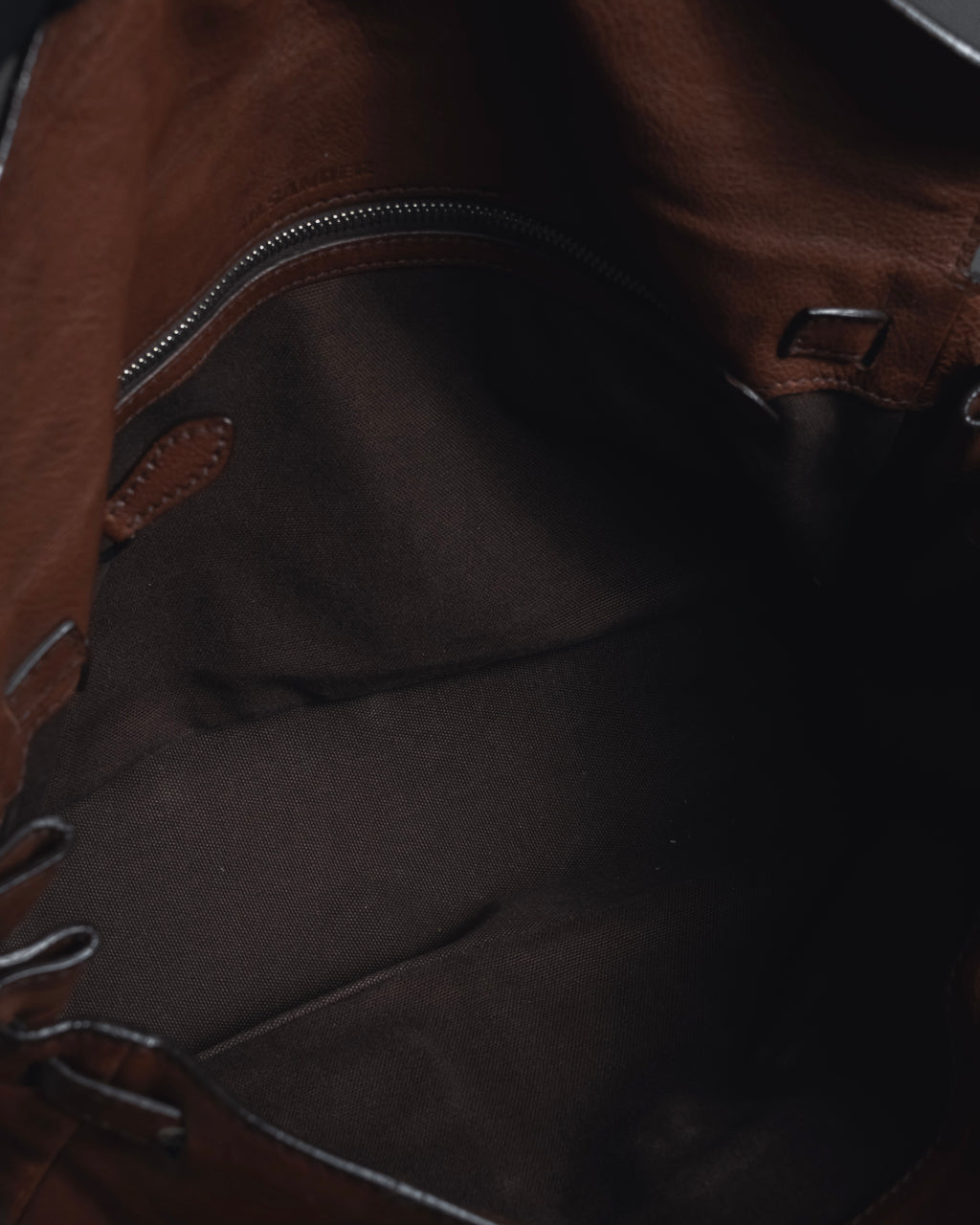 "JIL SANDER" 90’s-00’s Functional pocket leather satchel bag