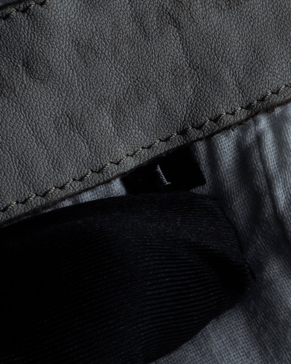 "ISAMU KATAYAMA" Dart-shaped deer leather shirt jacket