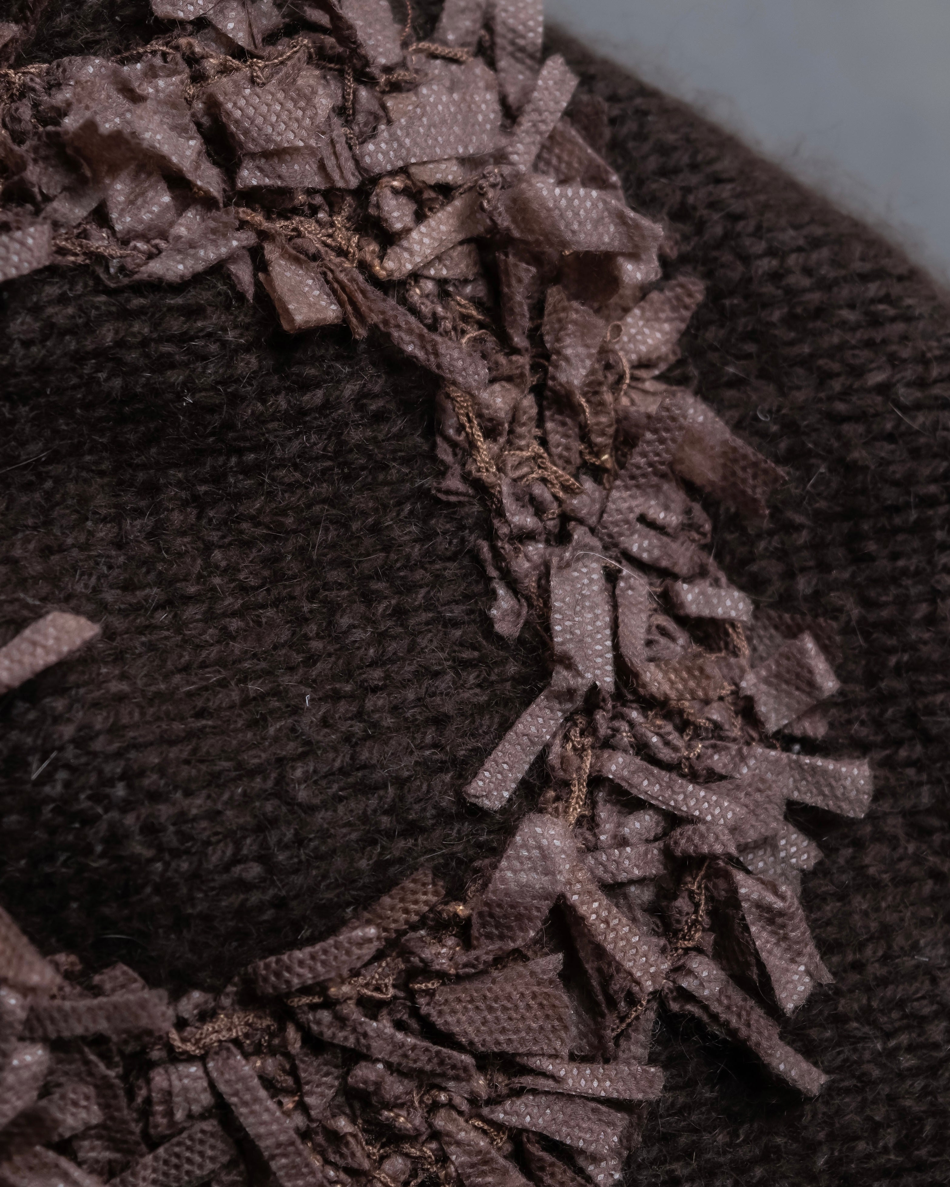 "Christian Dior  Patchwork logo detail fringe long muffler