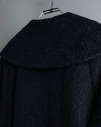 "YVES SAINT LAURENT" Large shawl collar black long coat