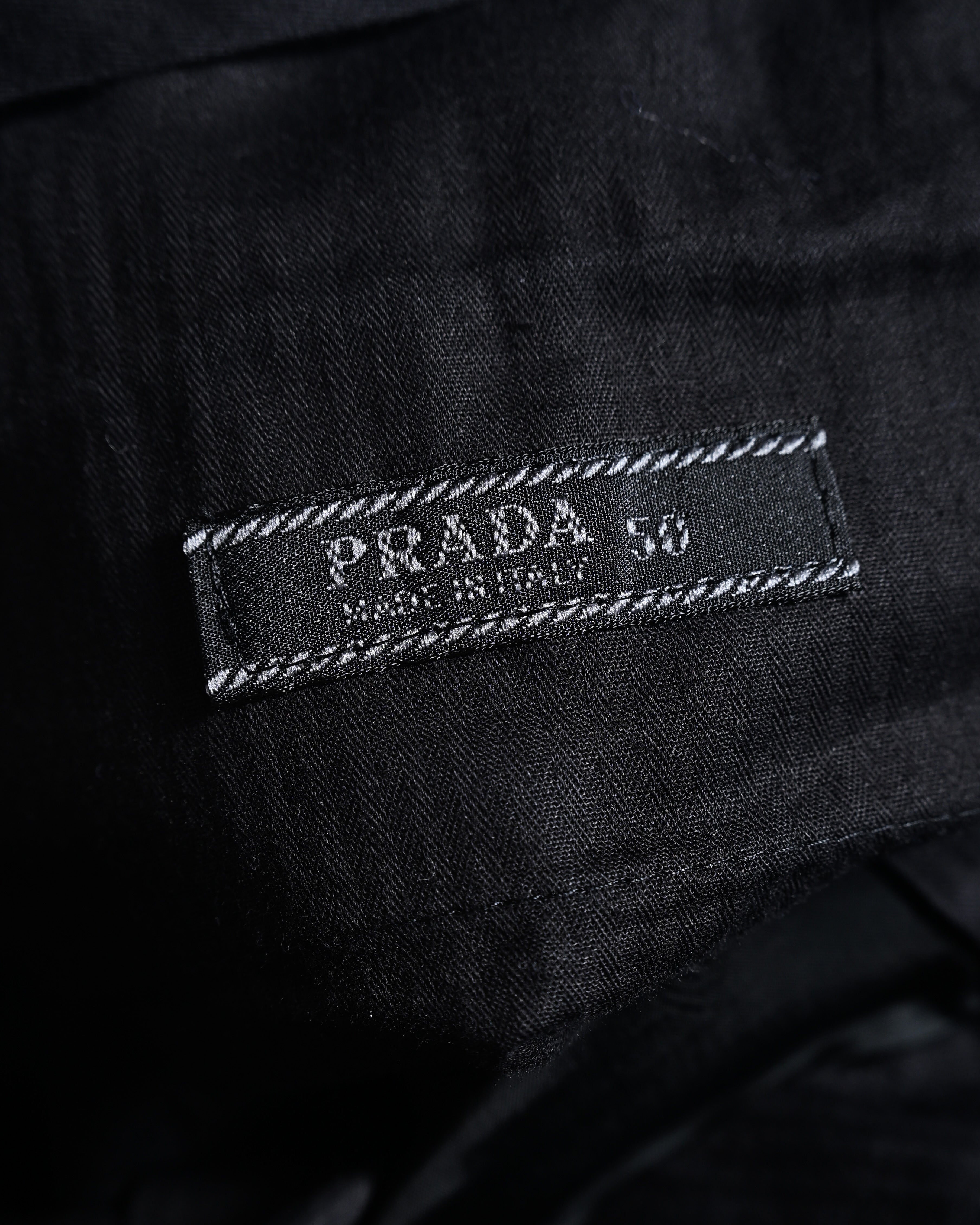 PRADA/ Oversized Single Breasted 3B Jacket Set-up Black