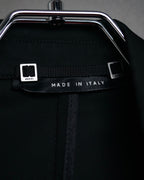 “GUCCI” Early 2000s satin peak lapel tailored jacket