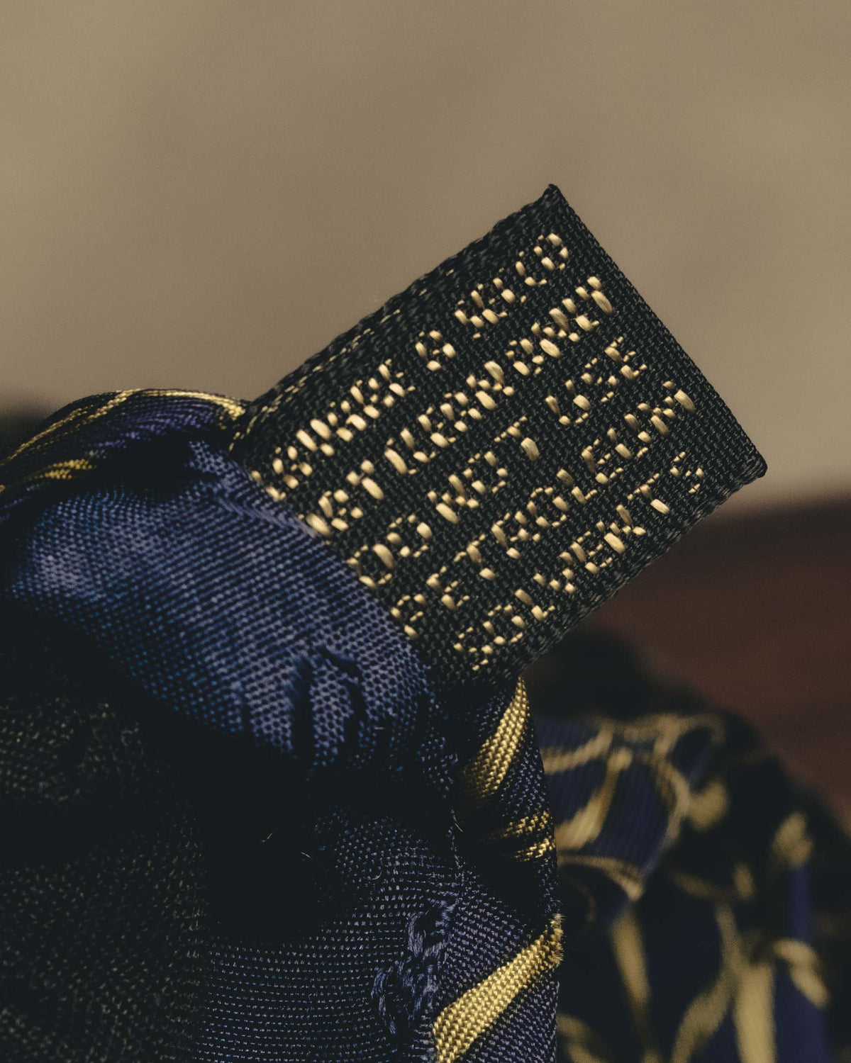 "GUCCI" 80's Nautical patterned silk necktie
