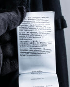 "VALENTINO" Ruffle＆lace design black knit