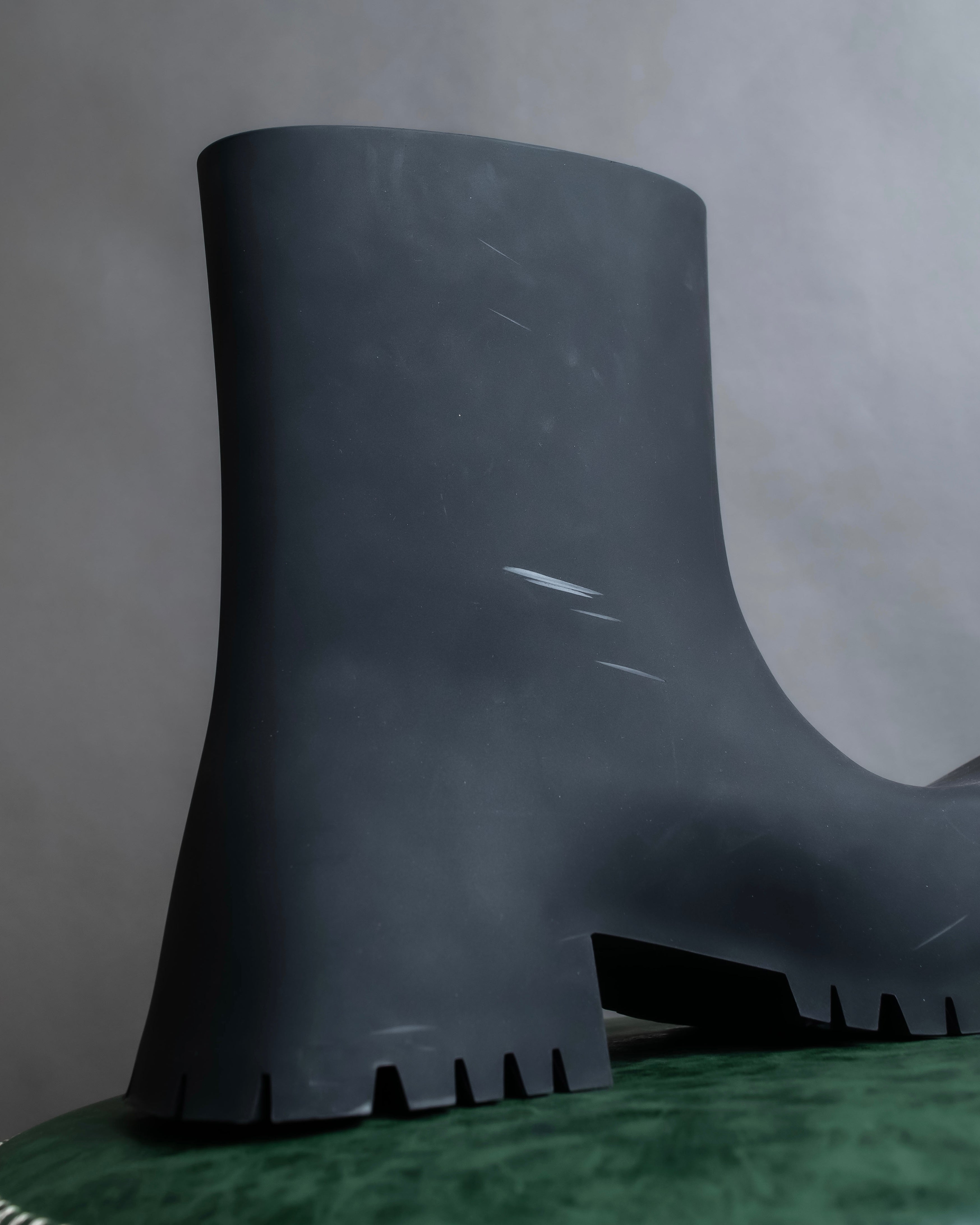 "BALENCIAGA" Rubber black trooper boots