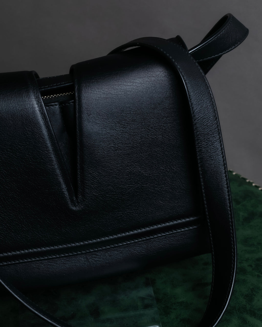 "JIL SANDER" Minimalist design leather shoulder bag