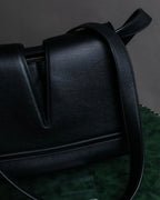 "JIL SANDER" Minimalist design leather shoulder bag