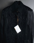 "LOEWE" 2014AW Sheer embroidered shirt