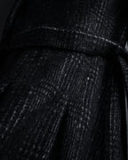 “MAX&Co.” Double-breasted houndstooth tweed coat