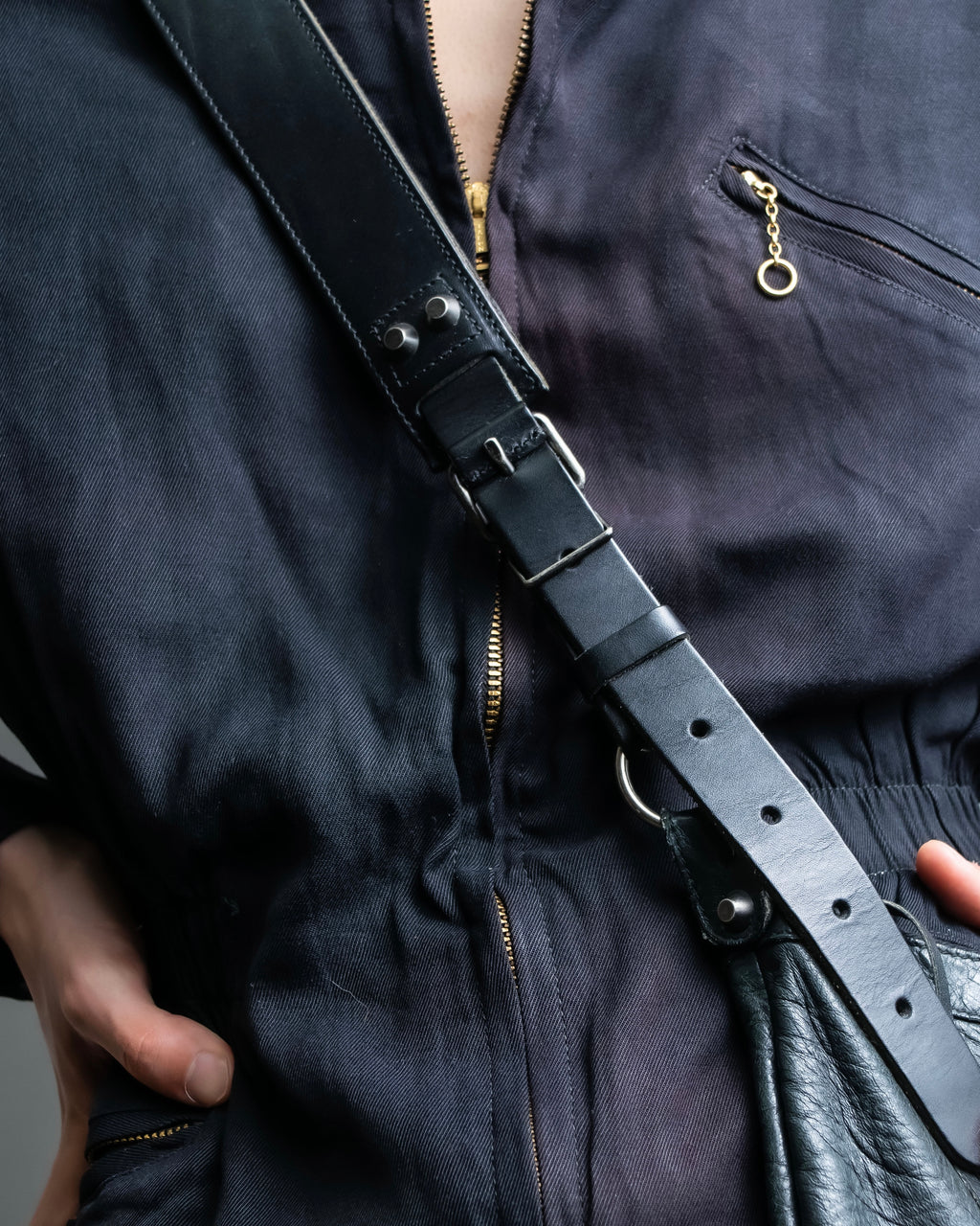 “BALENCIAGA” The Day leather shoulder bag