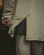 -SPECIAL- “HERMES” 80’s-90’s Herringbone linen suit set