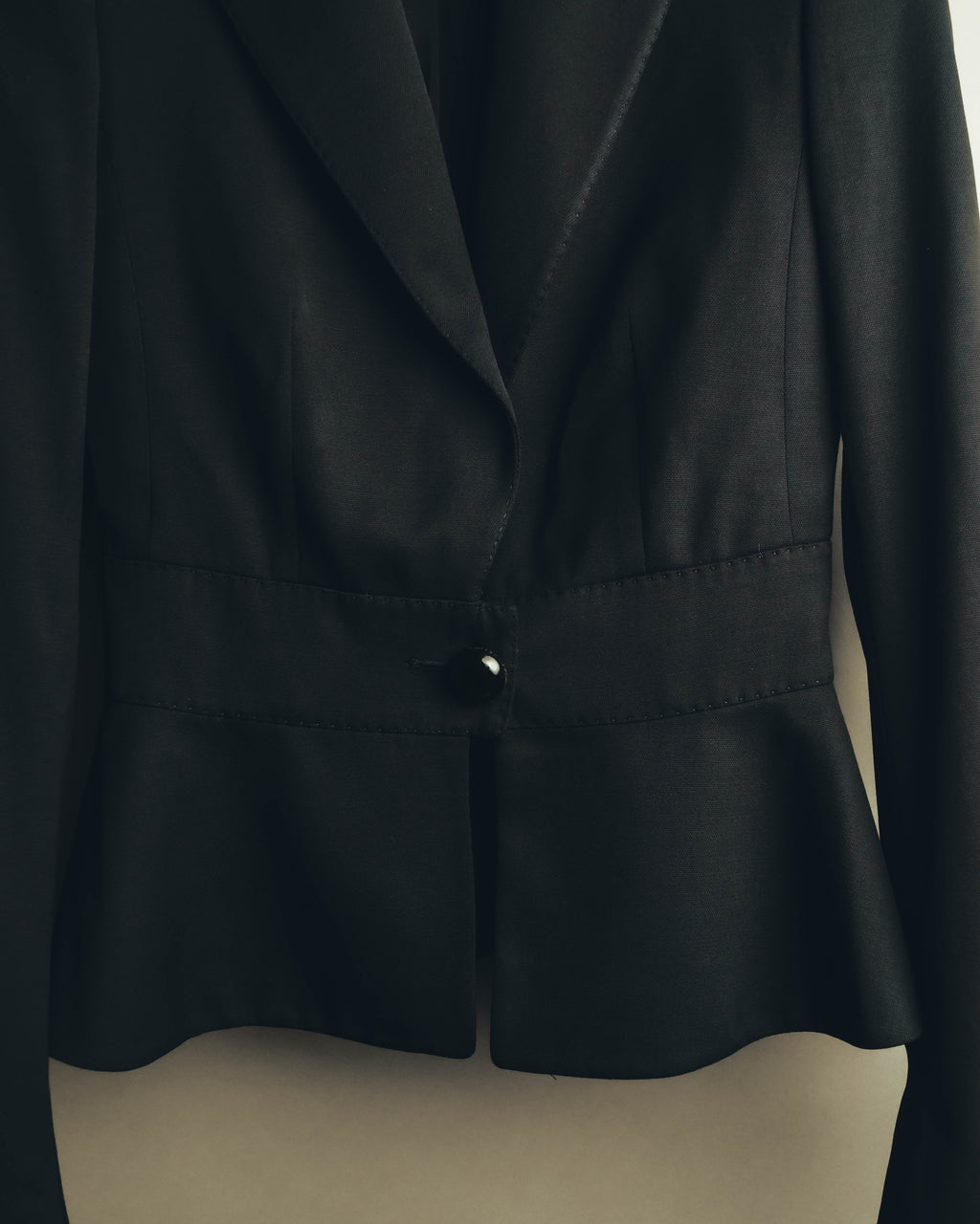 "CELINE" 00's Fitted peplum wool blazer