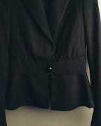 "CELINE" 00's Fitted peplum wool blazer