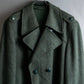 Vintage deep green colour military long coat