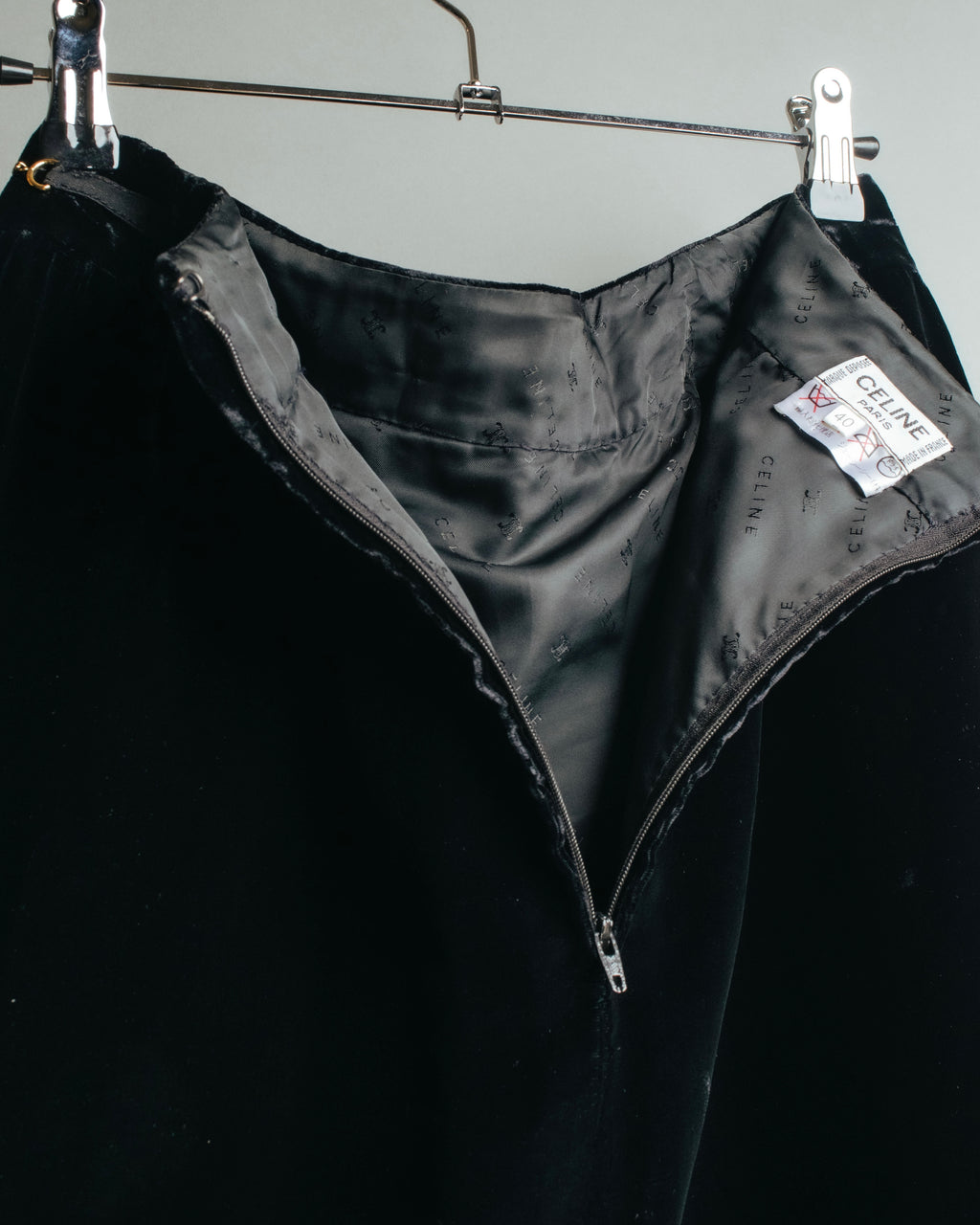 -SPECIAL- “CELINE” 80’s-90’s velvet frilled chain setup