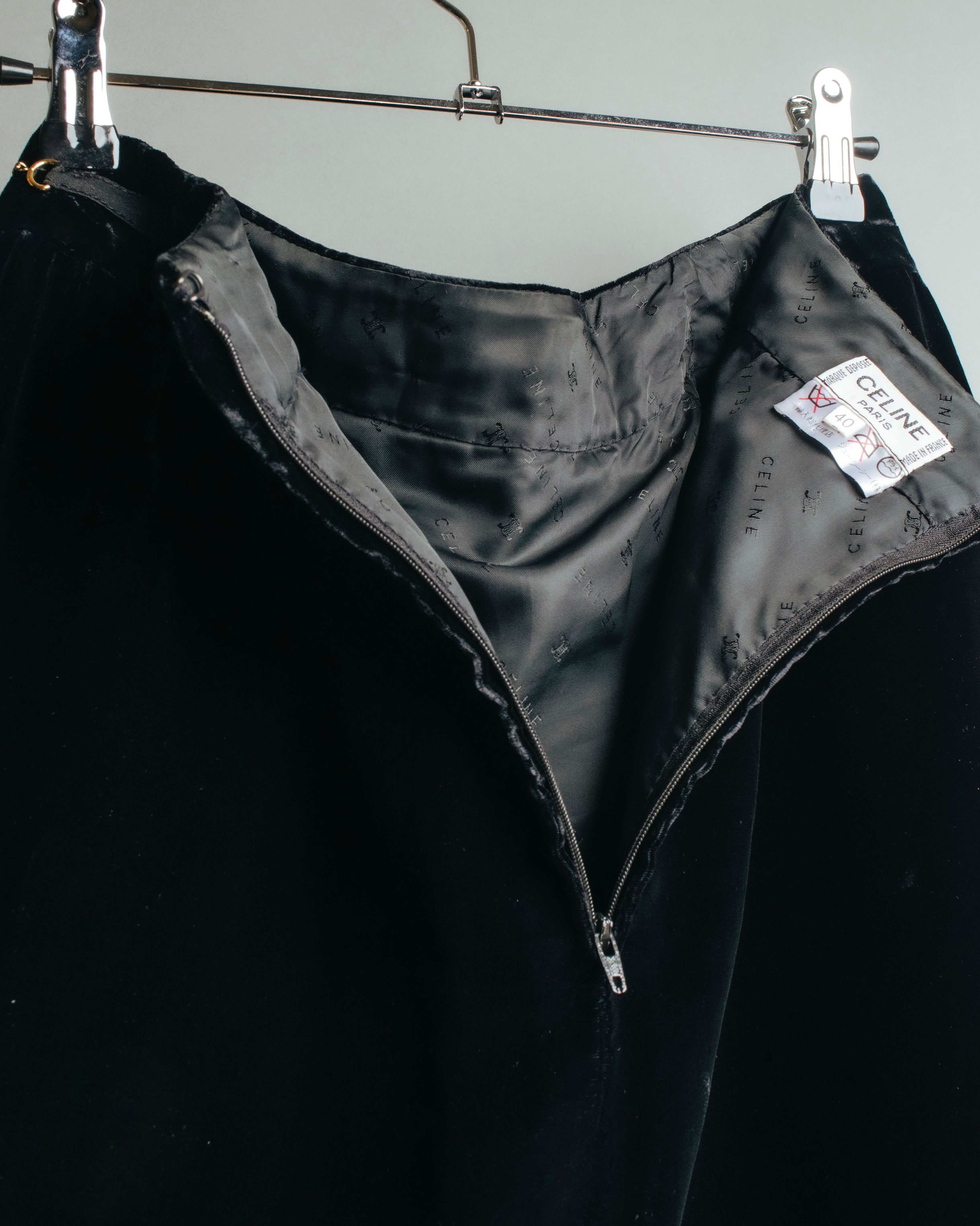 -SPECIAL- “CELINE” 80’s-90’s velvet frilled chain setup