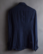 "GIORGIO ARMANI" Jacquard navy color shirt