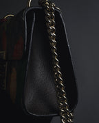 -SPECIAL- "GUCCI" Michele-era floral padlock design chain shoulder bag