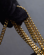 "Christian Dior" Layered flap oblique shoulder bag