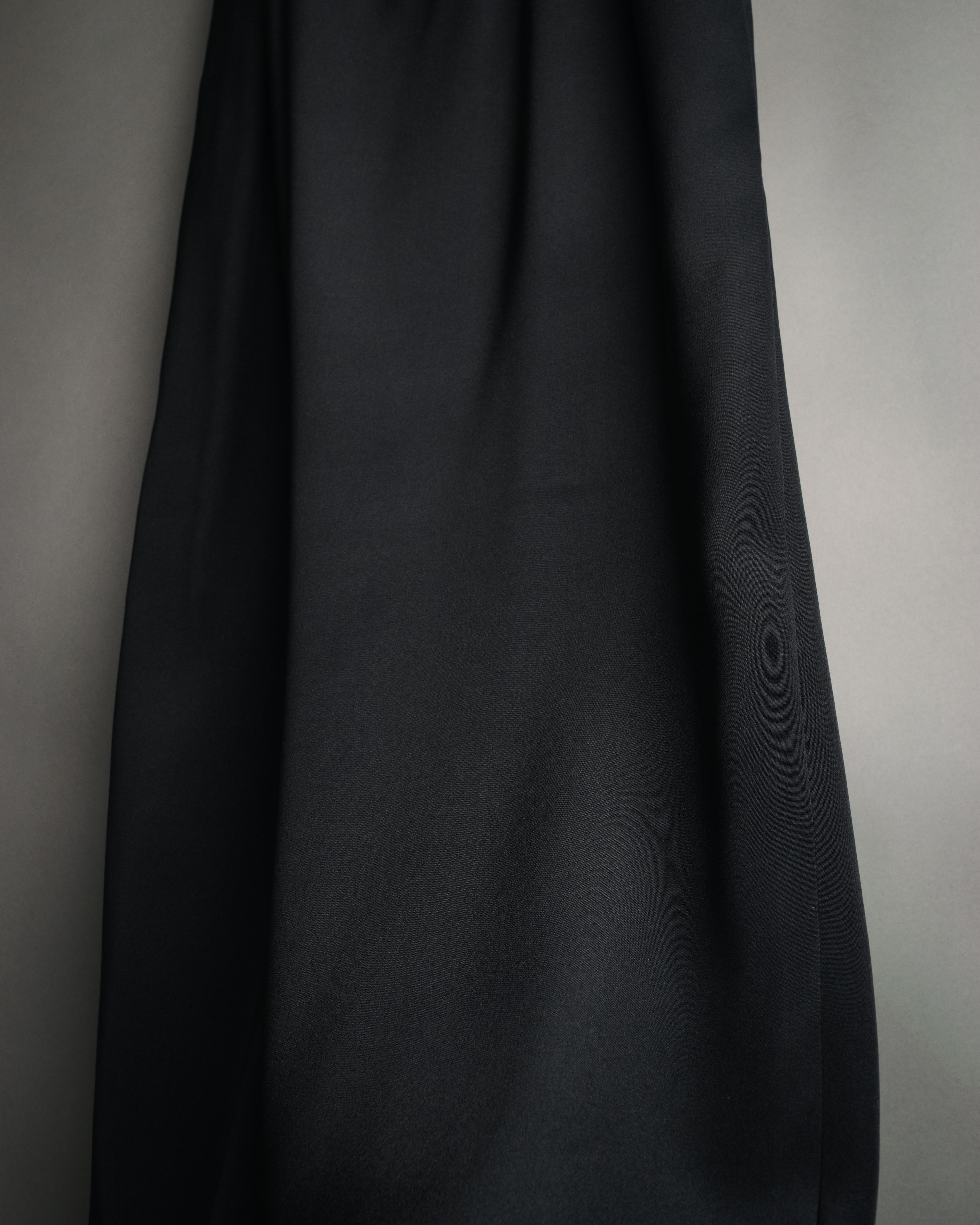 “Christian Dior” 80’s-90’s Silk draped long skirt