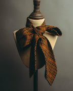 -SPECIAL- “HERMÈS” 70’s-90’s Glen plaid cashmere tie
