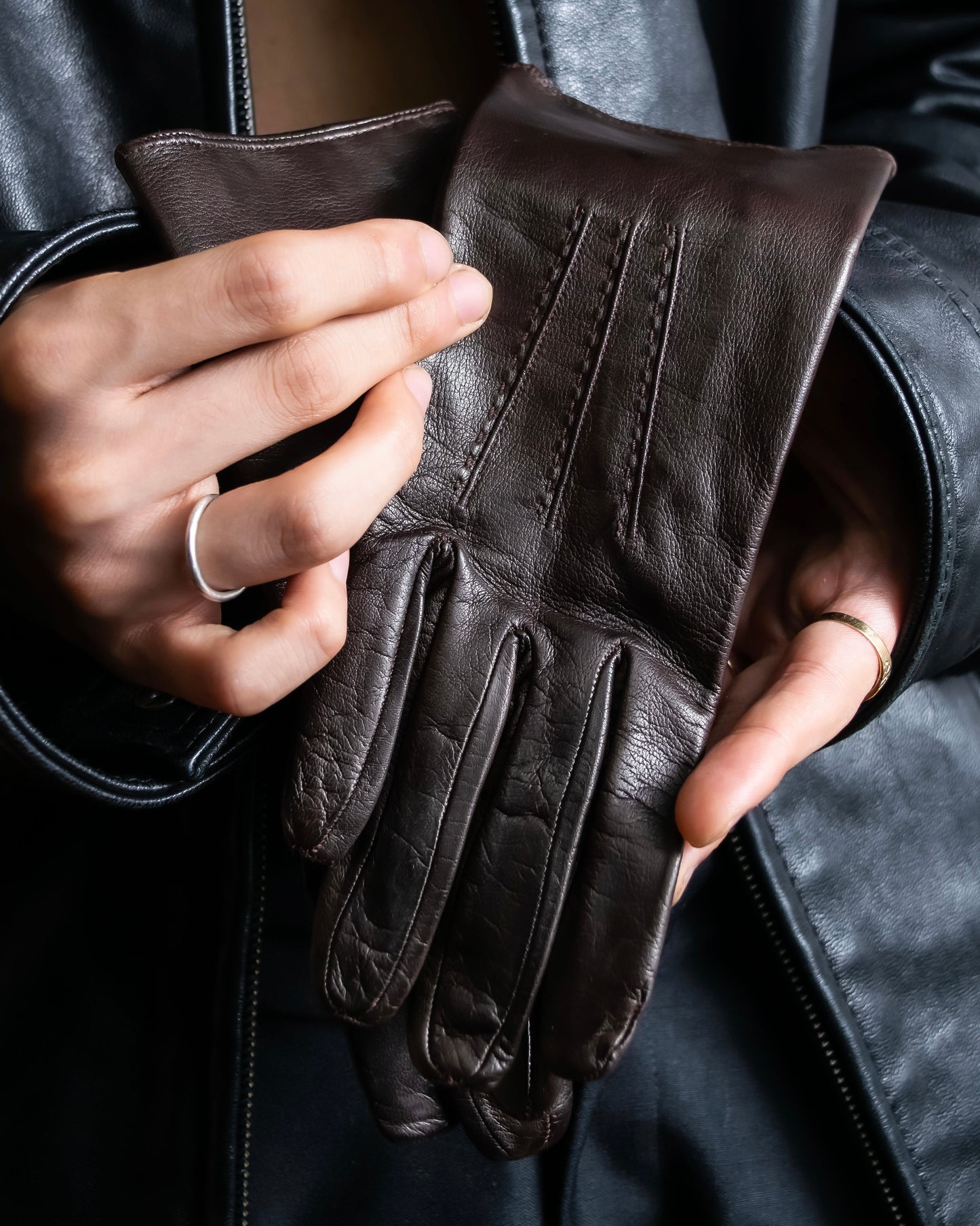 "Max Mara" Beautiful lamb leather gloves