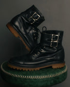“COMME des GARÇONS HOMME”
00’s-10’s Double buckle leather combat boots
