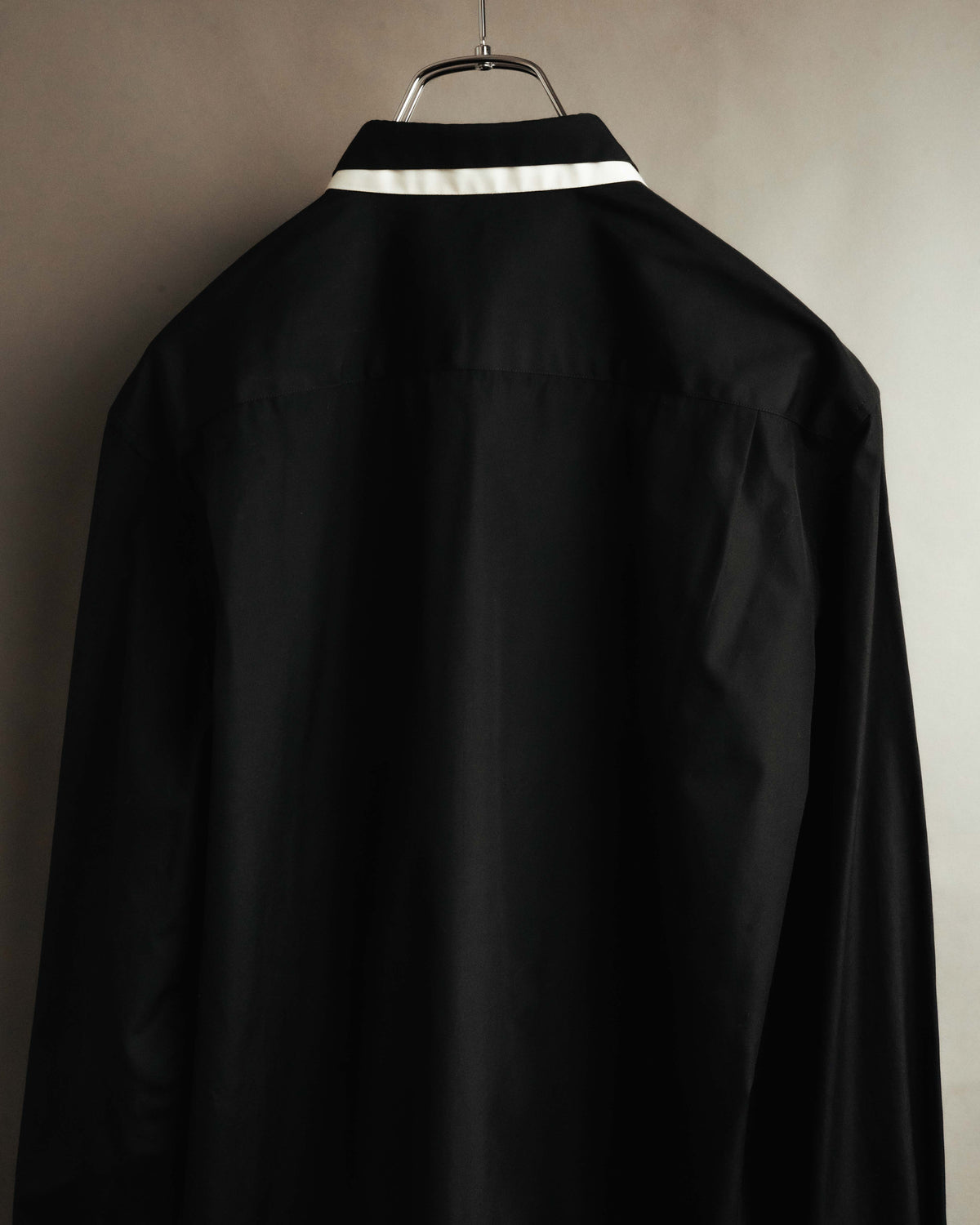 “Alexander McQueen” 10’s Layered double-collar contrast trim shirt