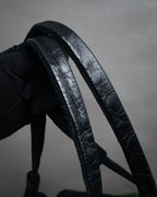 “SEE BY CHLOÉ” 2010’s Croc embossed suede drawstring bag