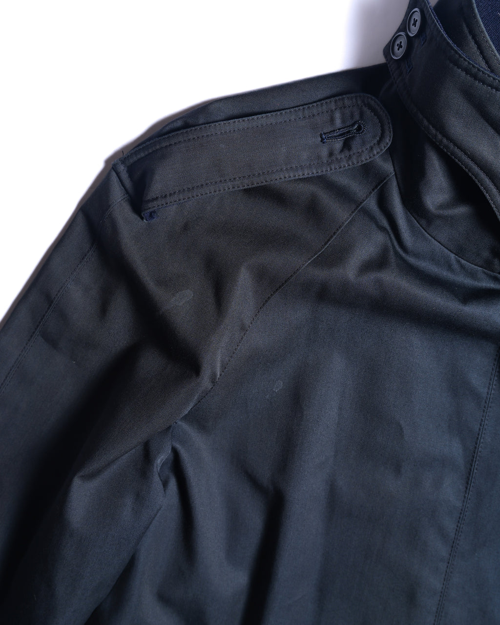 Chloe/ Beautiful A-Line Silhouette Trench Coat Navy