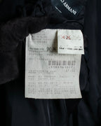 "GIORGIO ARMANI" Beautiful drape navy wool set up