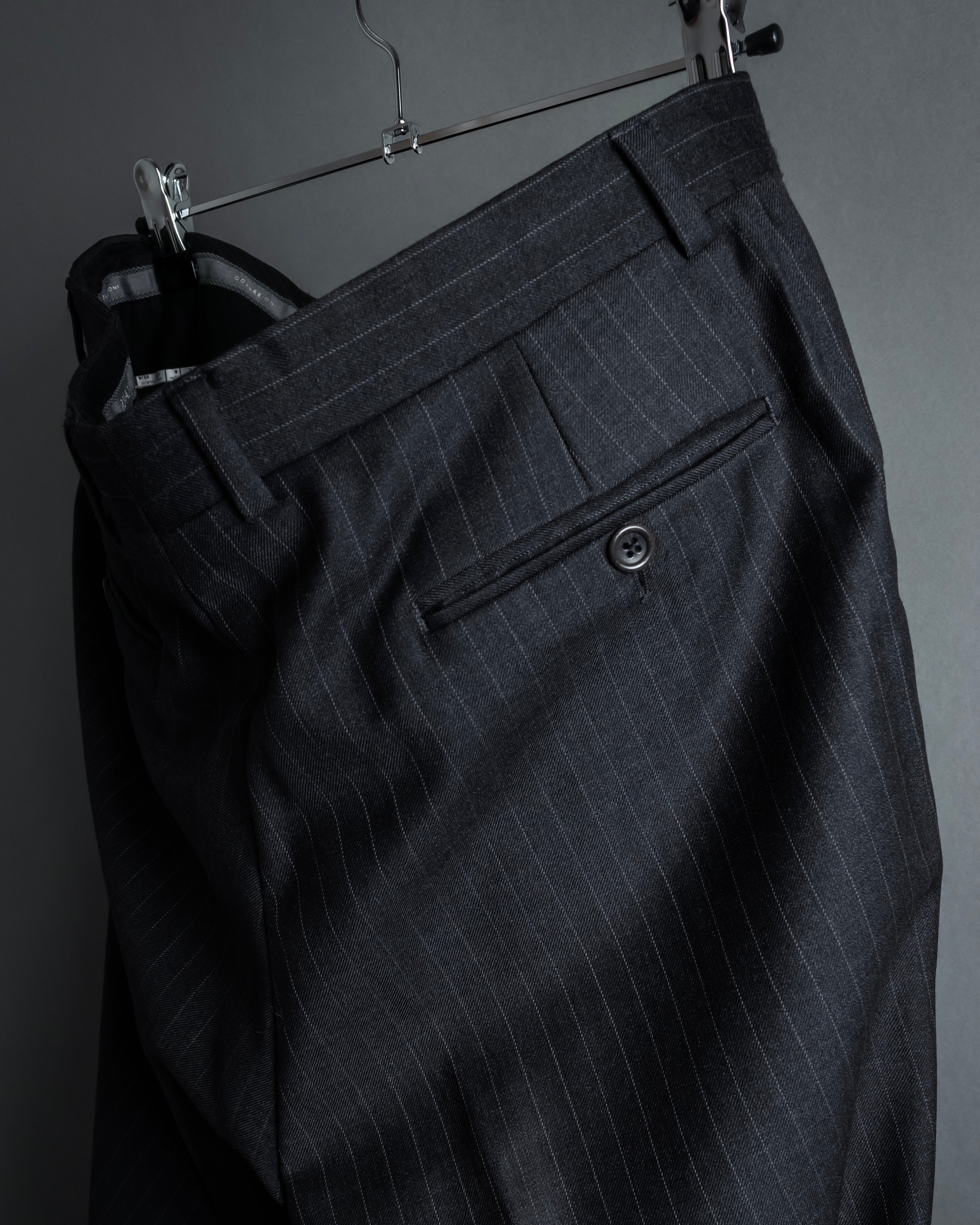 "ARMANI COLLEZIONI" Deep charcoal pinstripe set up