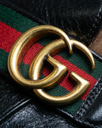 "GUCCI" GG logo design princetown loafers