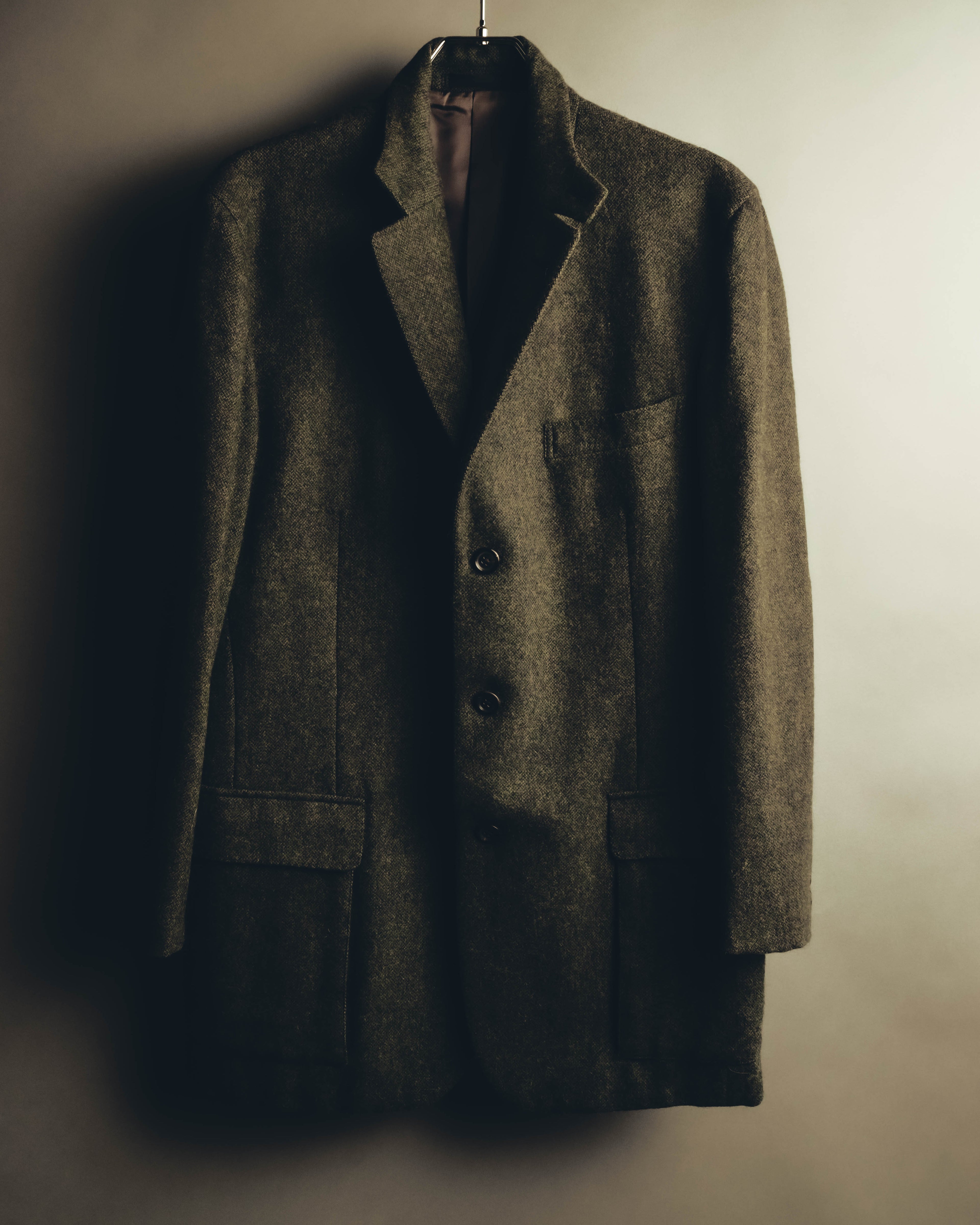 "BURBERRY LONDON" 00's-10's Classic wool tweed coat
