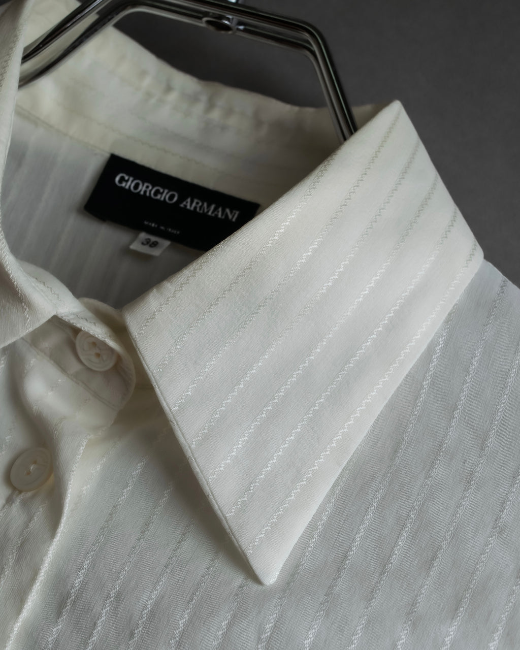 "GIORGIO ARMANI" Delicate striped white shirt