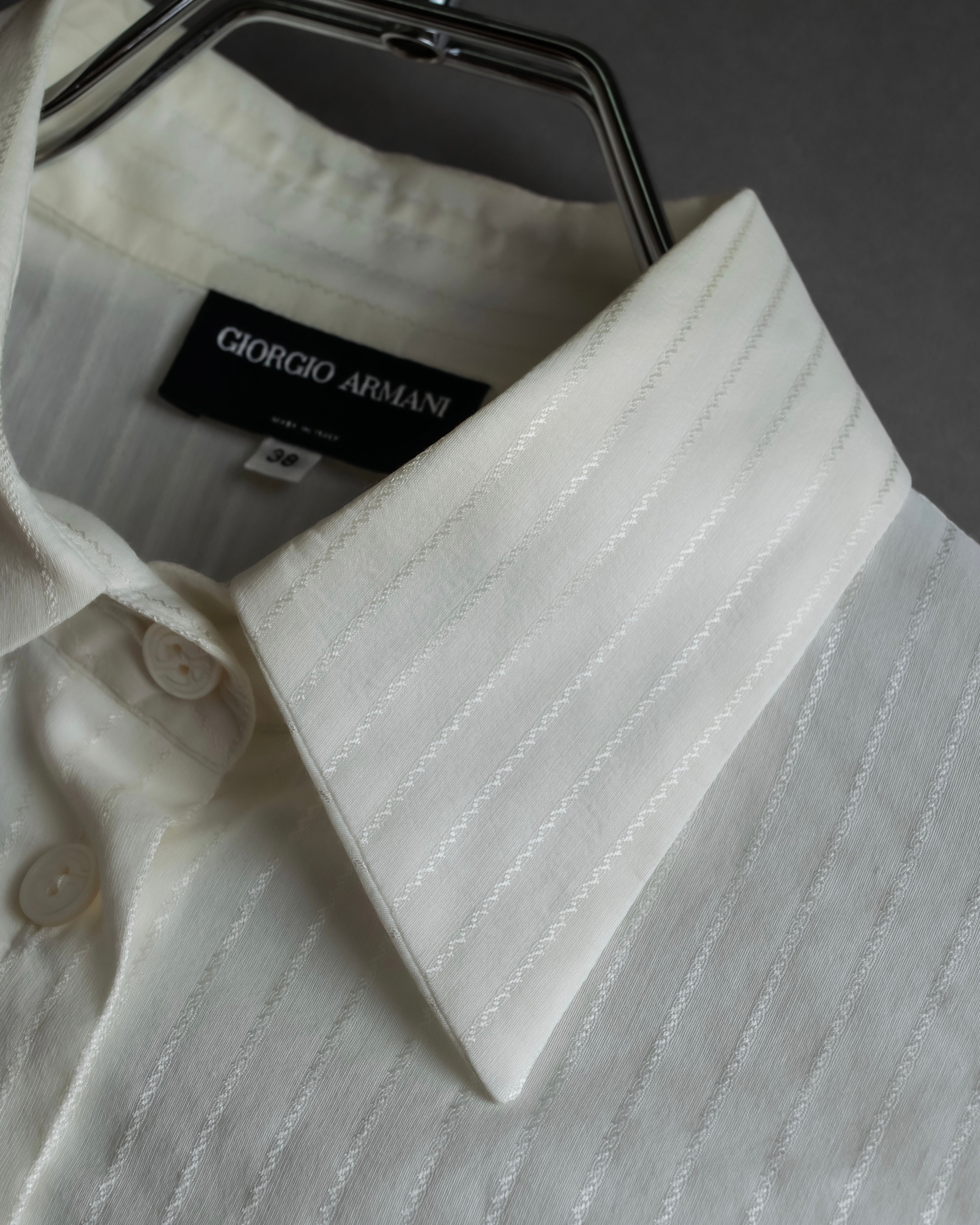 "GIORGIO ARMANI" Delicate striped white shirt