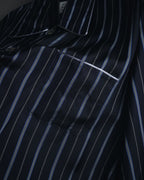"Maison Margiela" 2021AW piped striped lounge shirt