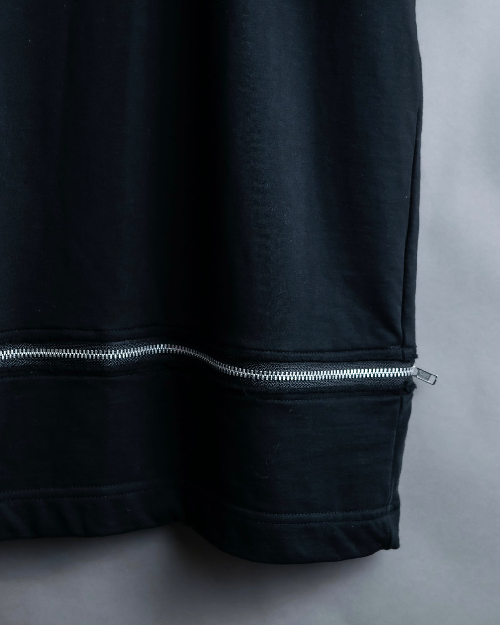 “Comme des Garçons Homme Plus” Zip attached detail T shirt