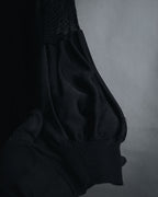 "Christian Dior BOUTIQUE" 2007’s draped viscose mesh-panel pullover