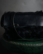 "MARNI" 2011 winter edition shearling fur shoulder bag