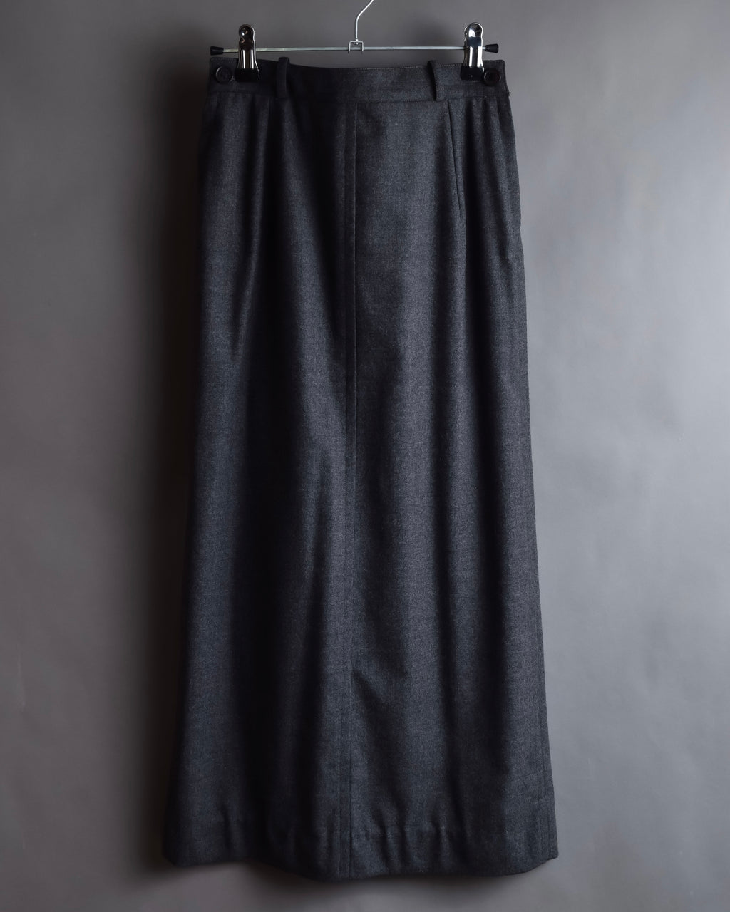 "HERMES" Margiela period semi-flared wool skirt
