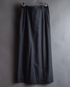 "HERMES" Margiela period semi-flared wool skirt