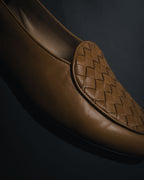 "BOTTEGA VENETA" 00’s-10’s intrecciato vamp travel loafers