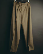 -SPECIAL- "HERMÈS" 90's-00's Wool silk tailored asymmetrical setup suit