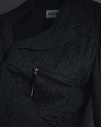 "ISSEY MIYAKE" 98SS Cotton shrunken tailored jacket