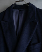 "BALENCIAGA" Peak lapel double-breasted chester coat