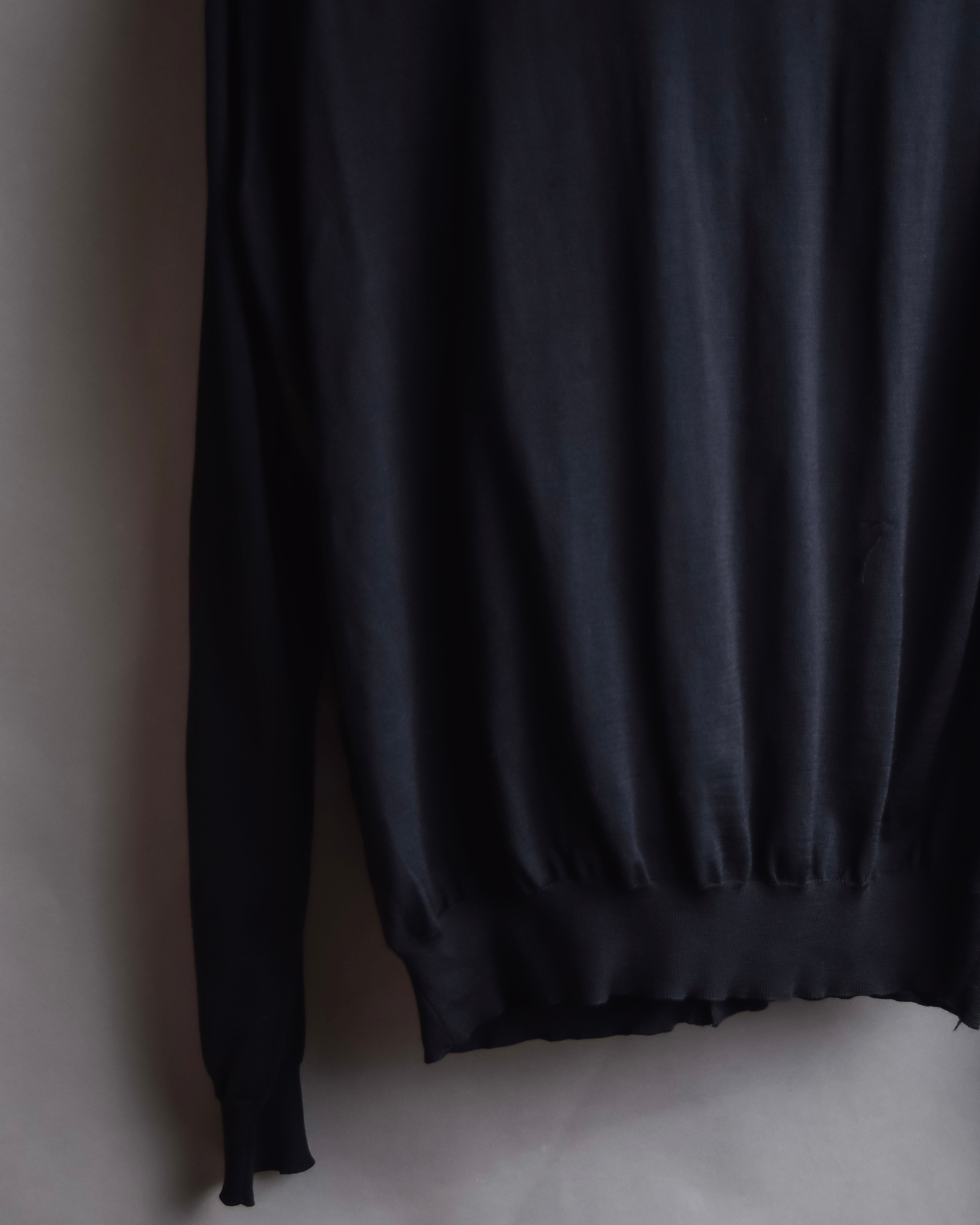 "JIL SANDER" Glitter jacquard V-neck cardigan