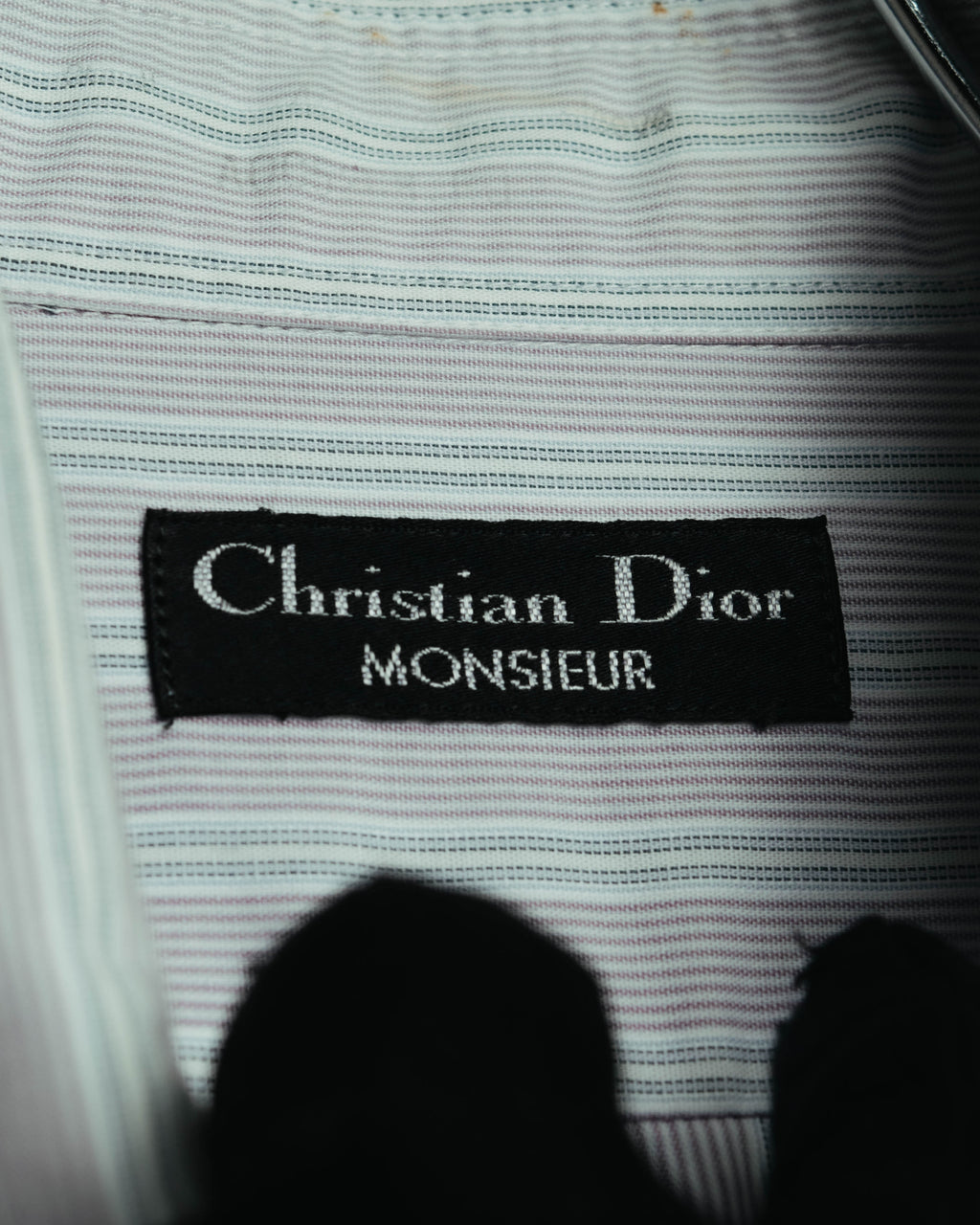 "Christian Dior" 80's-90's Relaxed striped long sleeve shirt