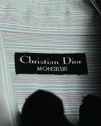 "Christian Dior" 80's-90's Relaxed striped long sleeve shirt